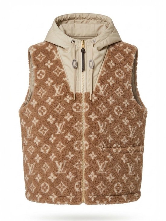 Louis Vuitton Jackets & Blazers - Women’s LV Monogram Sherpa Fleece Vest